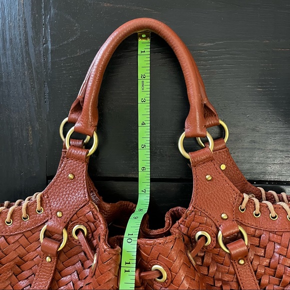 Cole Haan Village Weave Cognac Brown Hobo Bag - Picture 15 of 16